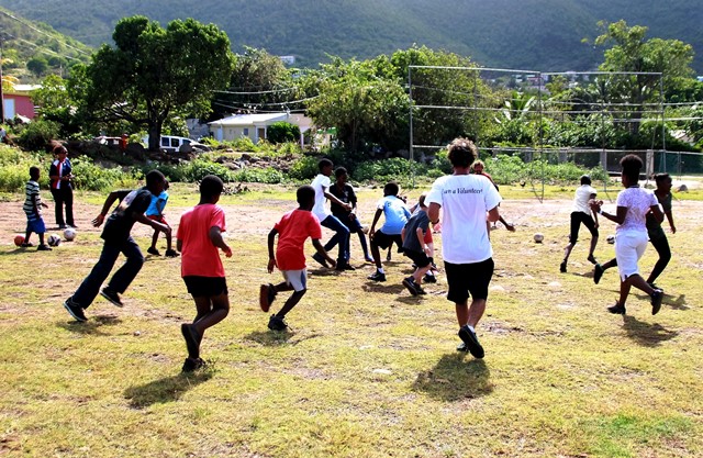 Kids Enjoy The Warm Up Drills By Coaches