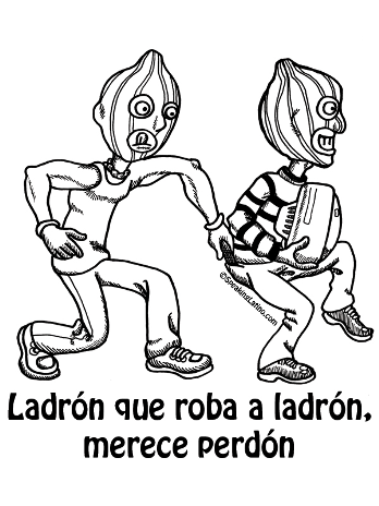 Refranes-Puerto-Rico-Spanish-Slang-Ladron-que-roba-ladron-merece-perdon